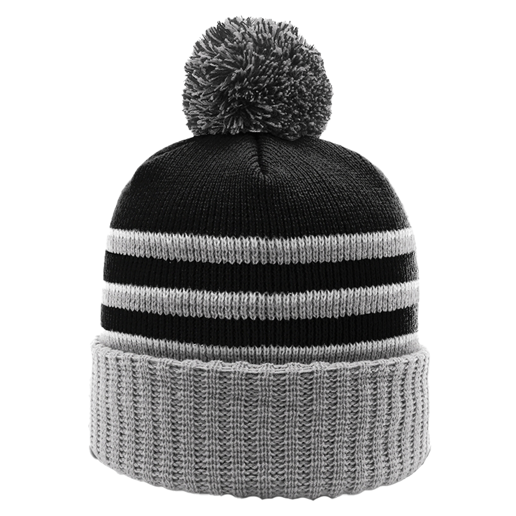 Richardson 134 Striped Cuffed Beanie with Pom 6