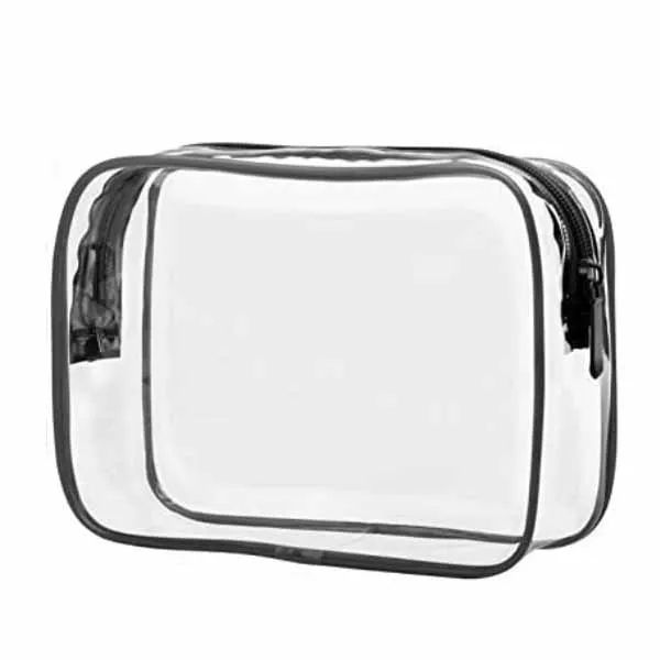 Toiletry Zipper Carry PVC Pouch Cosmetic Makeup Bag 3