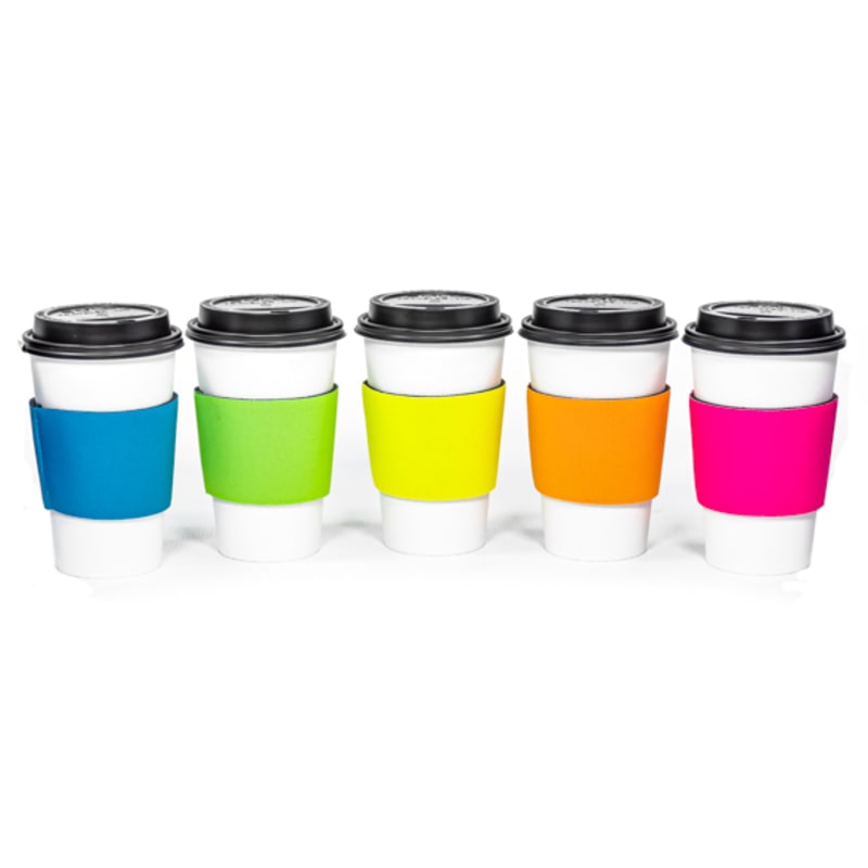 Fluorescent Neon Foam Collapsible Coffee Wraps 16
