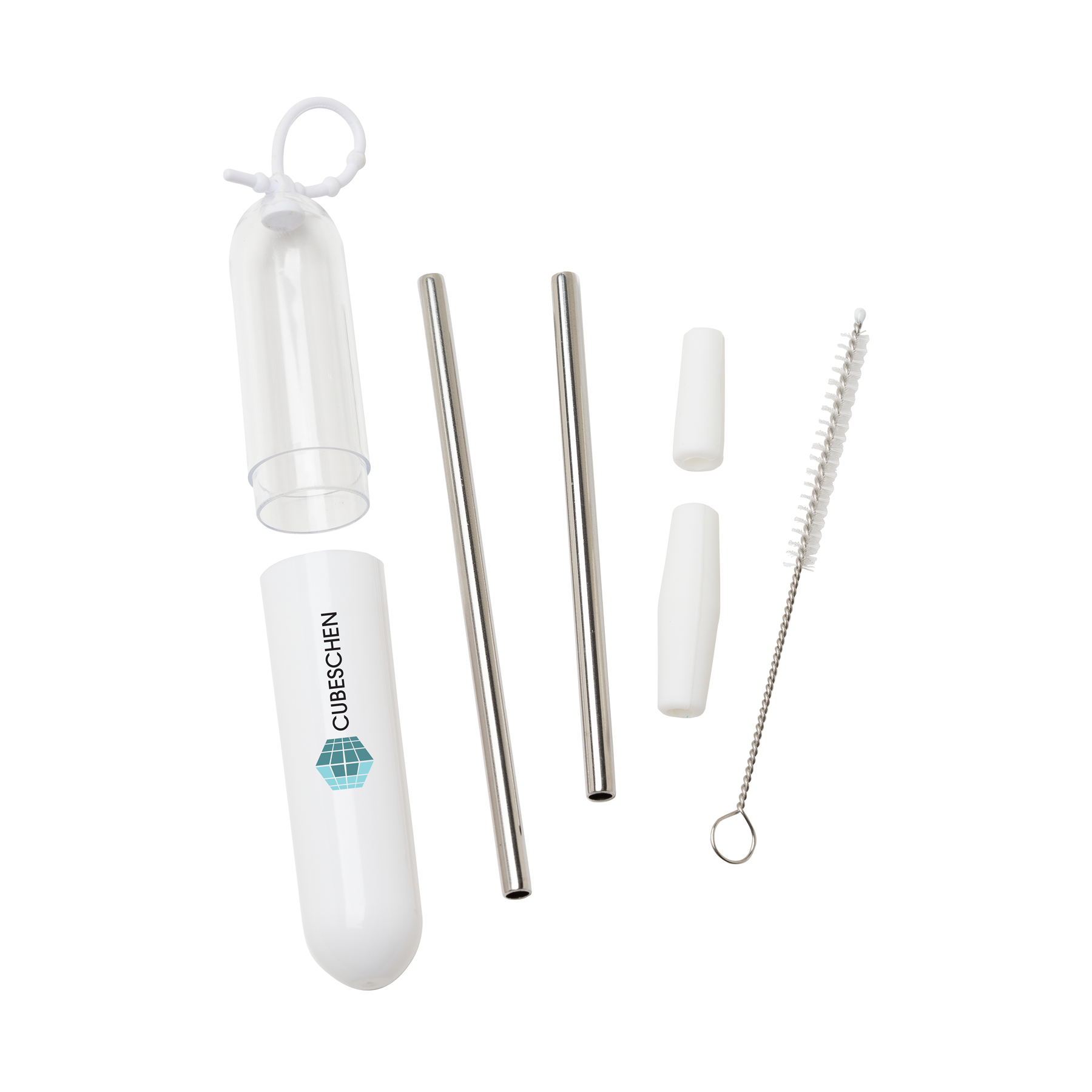 Paloma 5-Piece Stainless Steel Straw Set 30