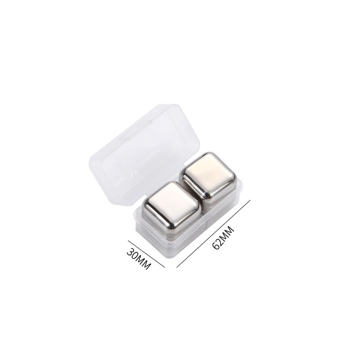 Custom Reusable Portable Stainless Steel Ice Cube Tongs Set 19