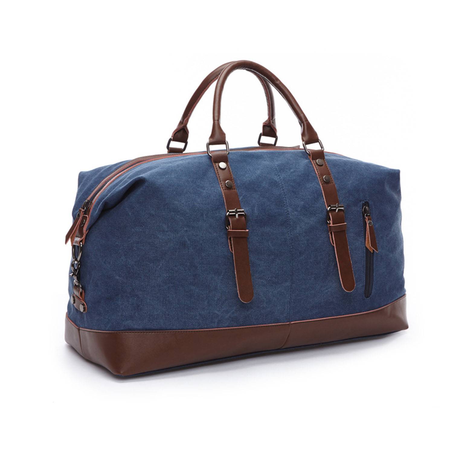 Large capacity canvas travel duffel bag 4