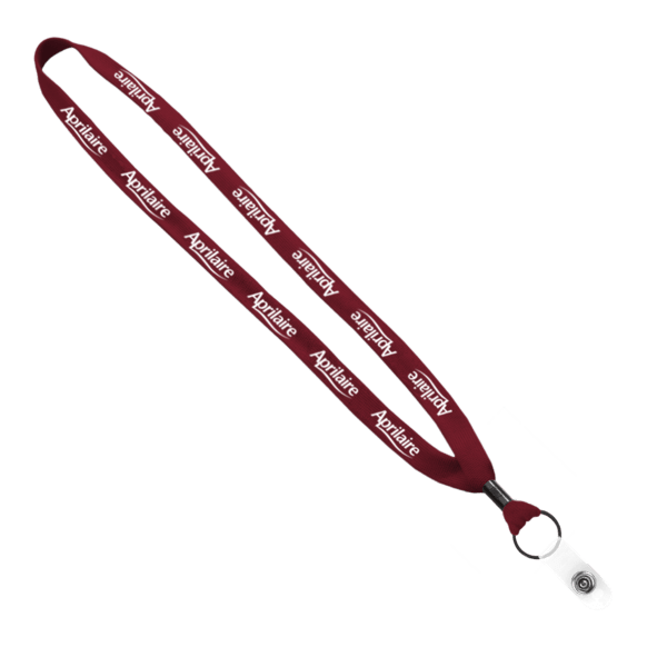 5/8" Polyester Shoelace Lanyard with Metal Crimp & Split-Ring 22