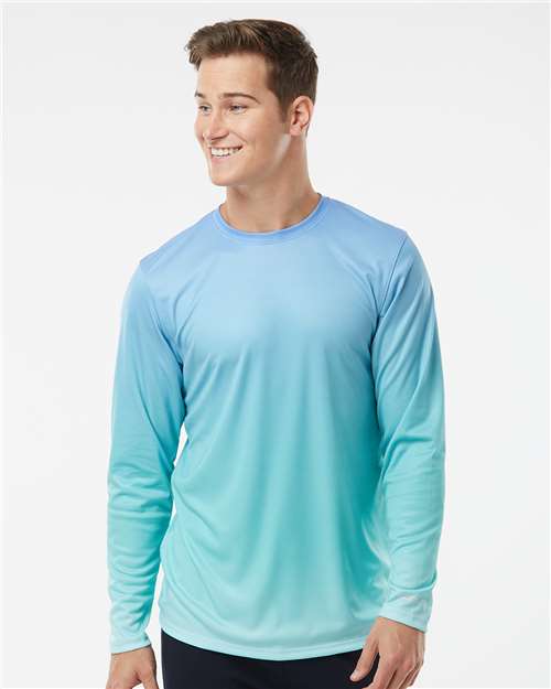 Unisex Barbados Performance Pin Dot Long Sleeve T-Shirt - 225 45