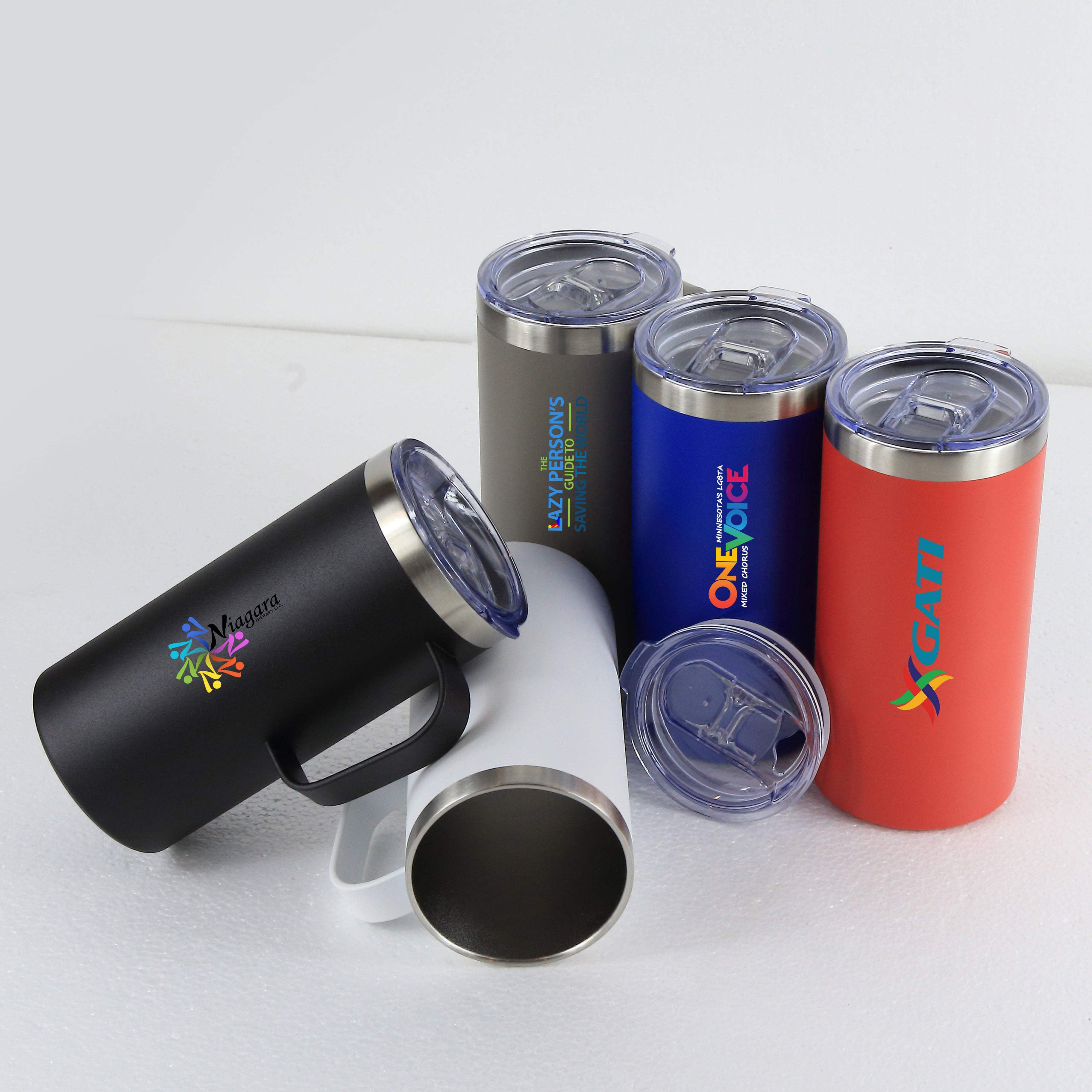 Summit 20 Oz. Double Wall Vacuum Insulated Stainless Steel Campfire Mug (Grey) 1