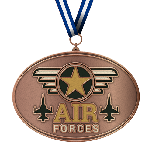 Zinc Alloy Medal with Shiny Plating Finishes - Die Struck 1