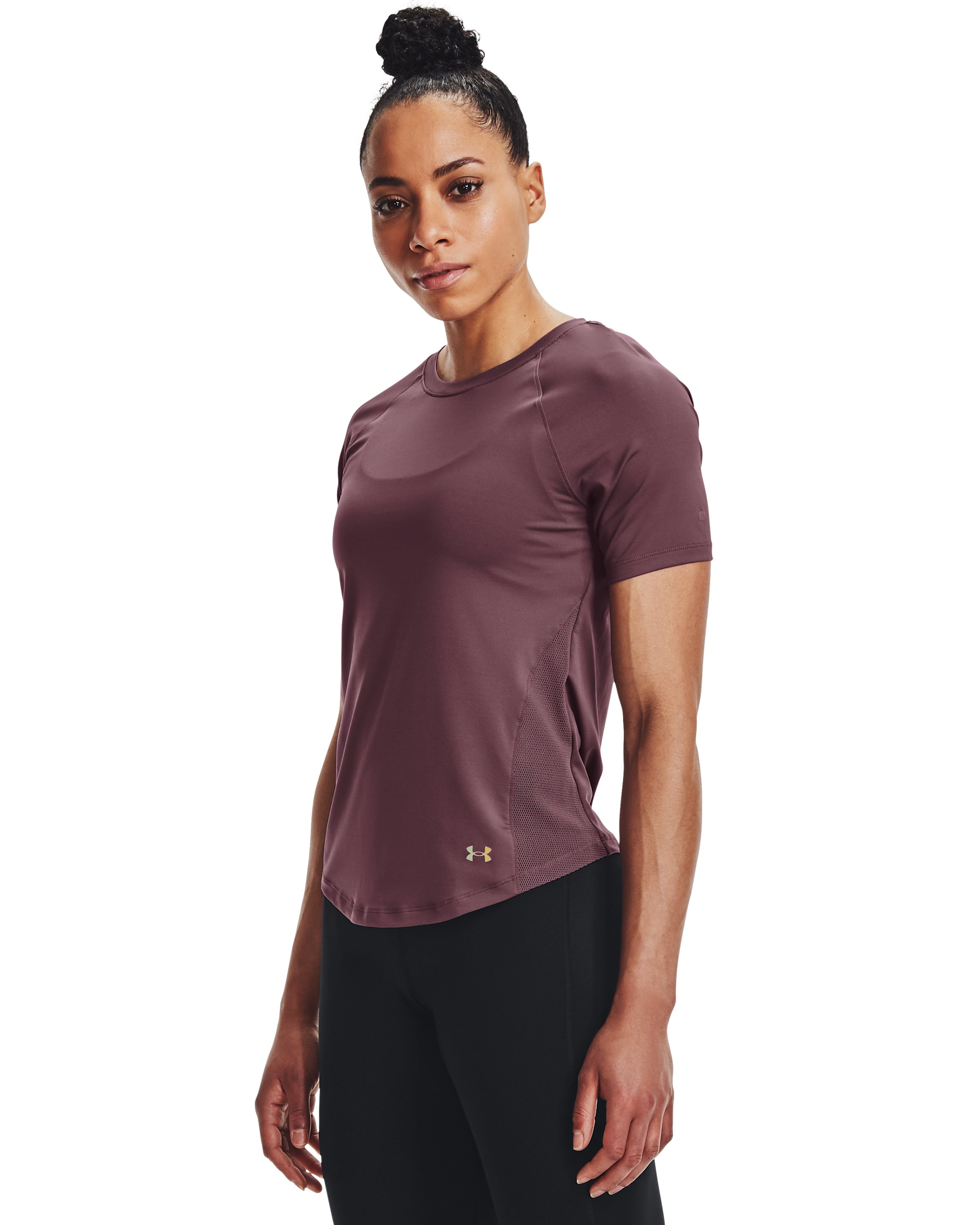 Women's UA RUSH HeatGear Mesh Short Sleeve  3