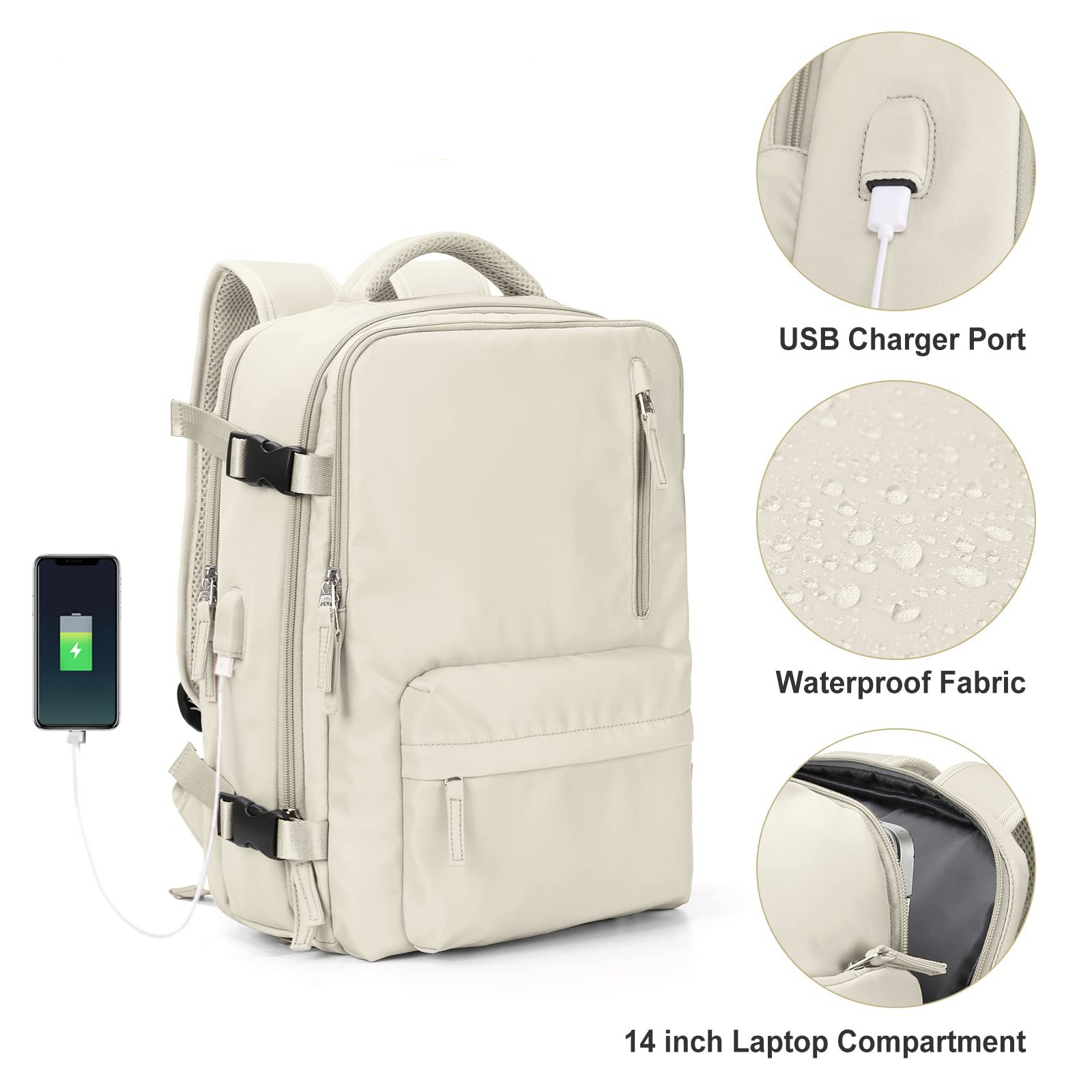 Gym Backpack Waterproof Business Laptop Bag 11