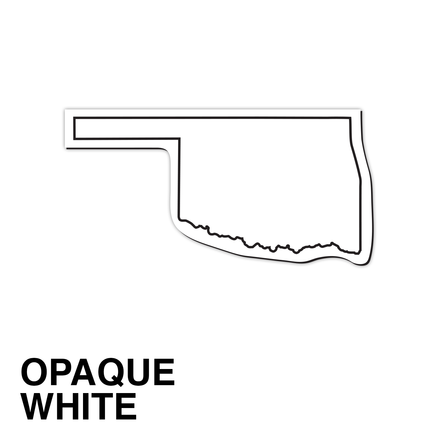 Oklahoma State Shape Magnet - Full Color 2