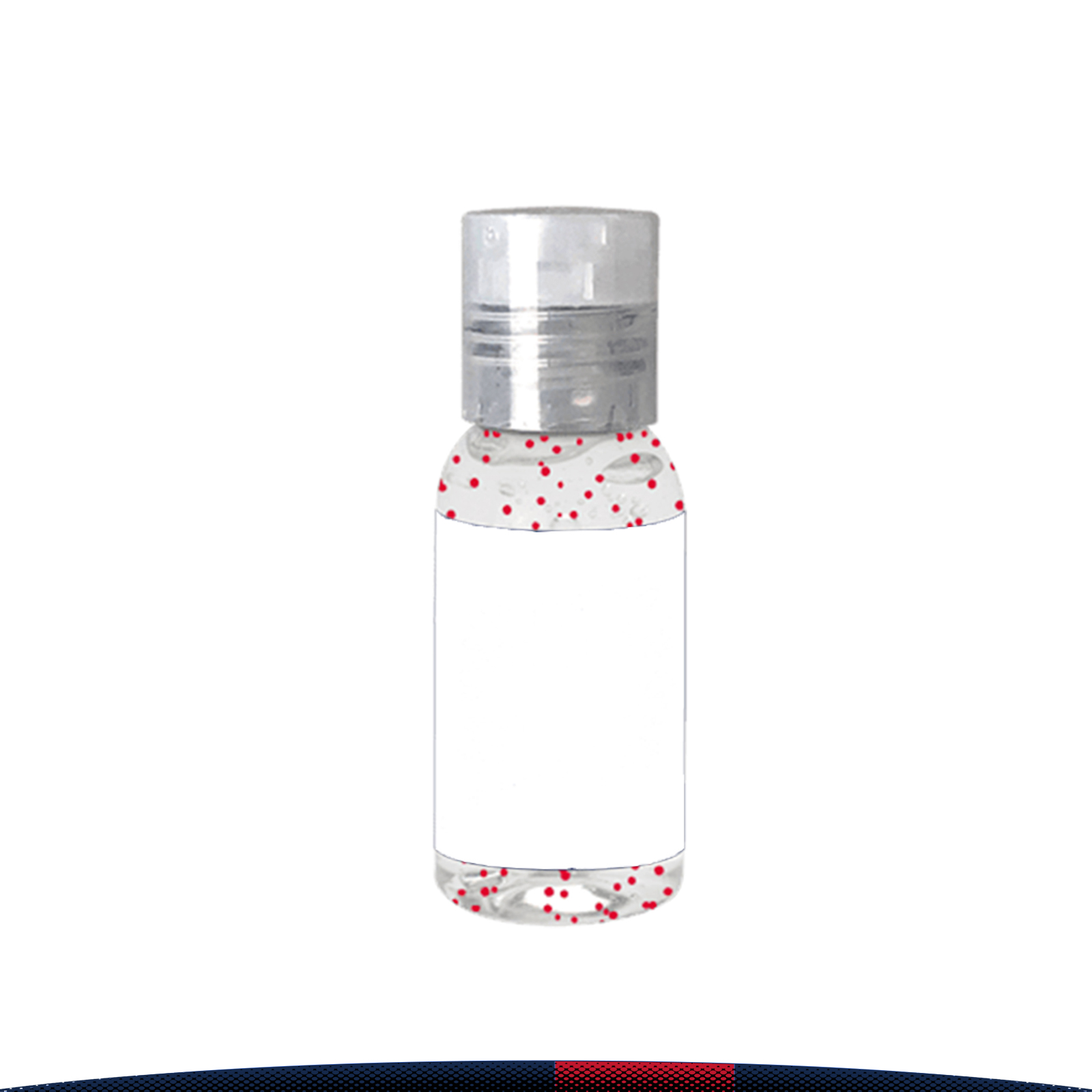 1 oz. Fitzroy Clear Round Bottle Moisture Bead Sanitizer 5