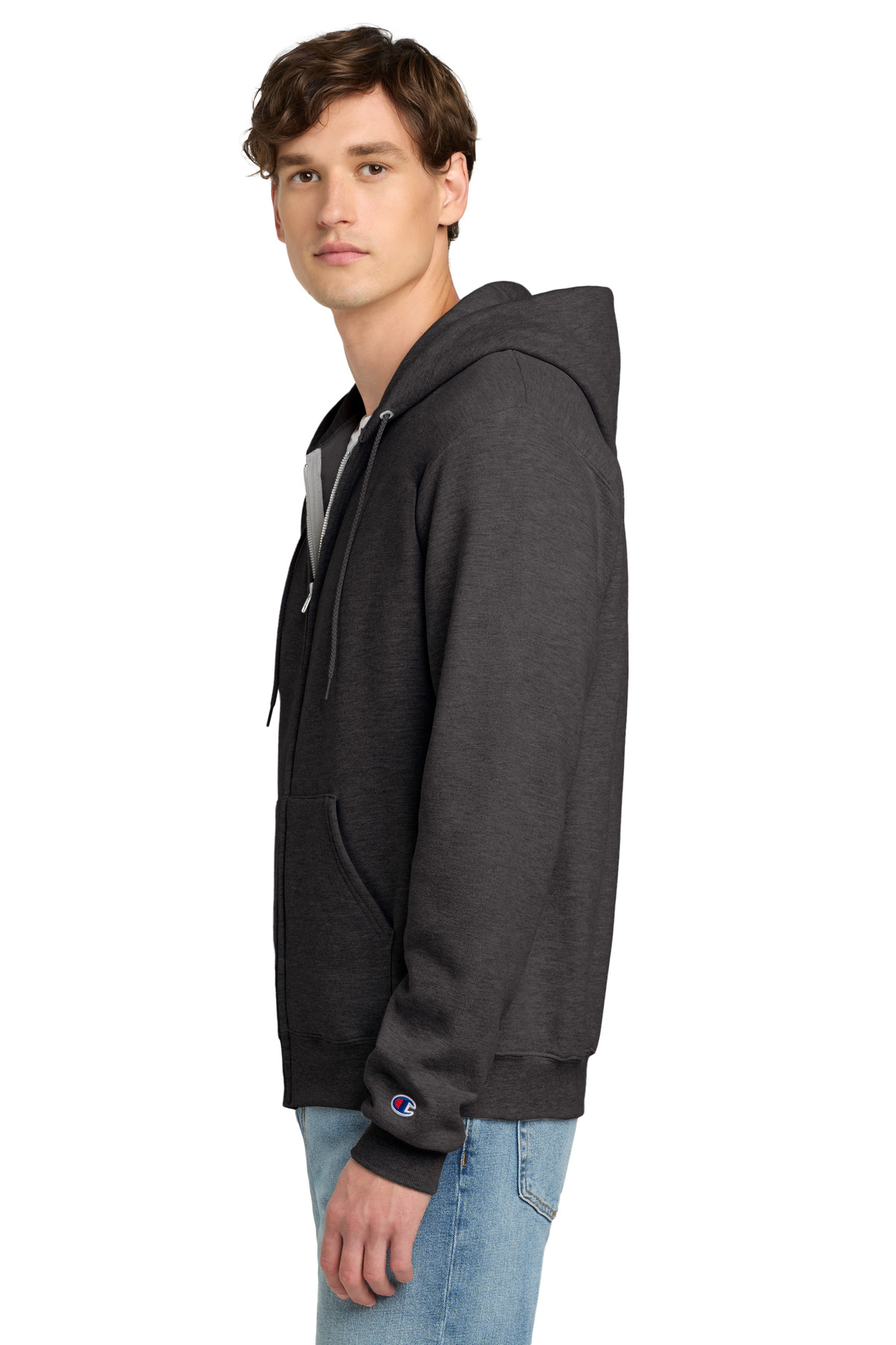 Champion Powerblend Full-Zip Hoodie. S800 18