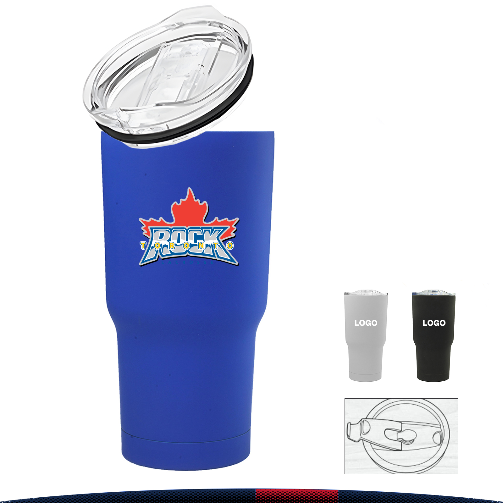 17 oz. Linay Rubberized Travel Mugs 5