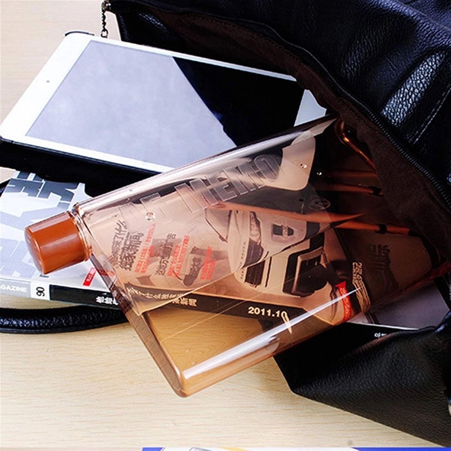 A5 Reusable Slim Flat Water Bottle 4