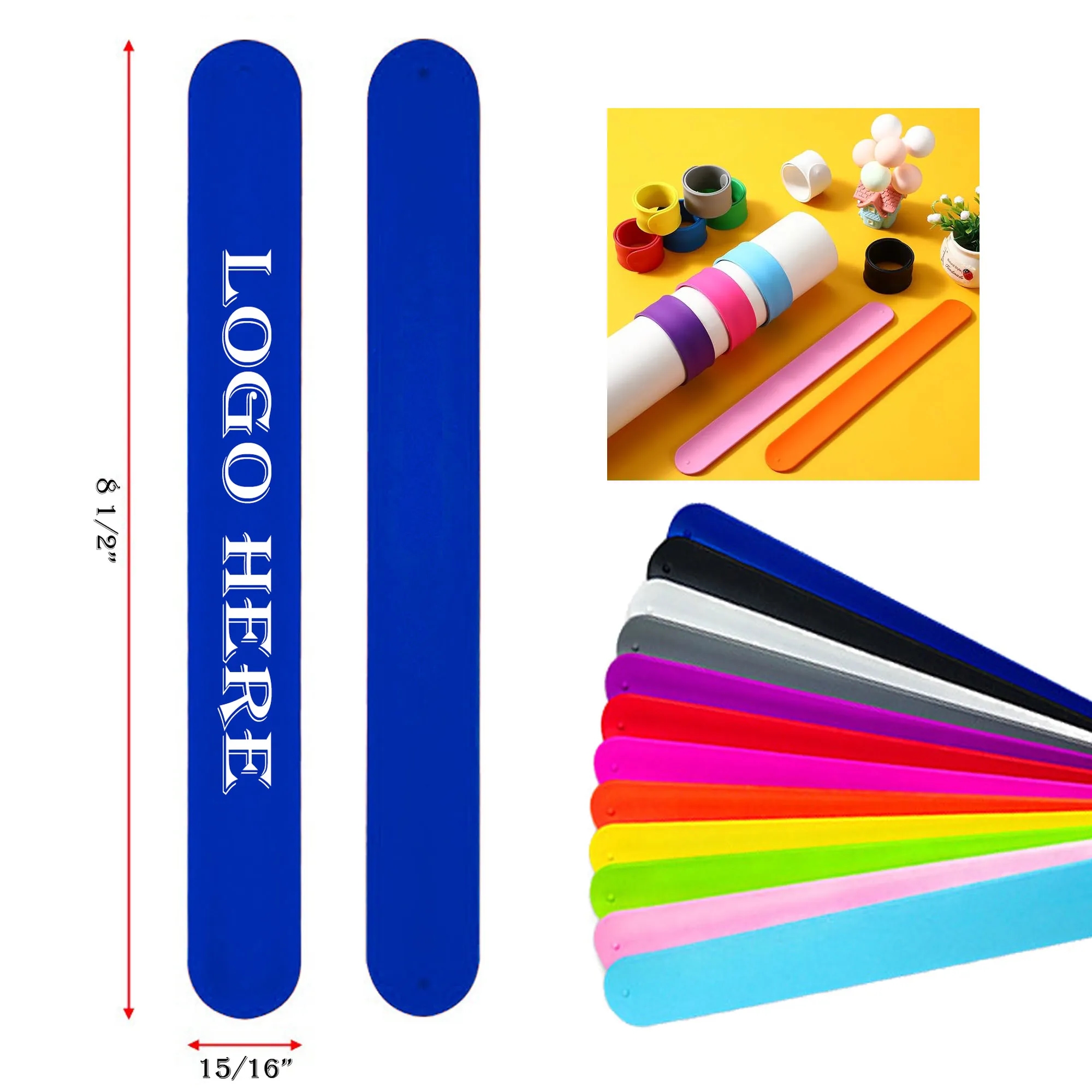 Silicone Slap Bracelet 12