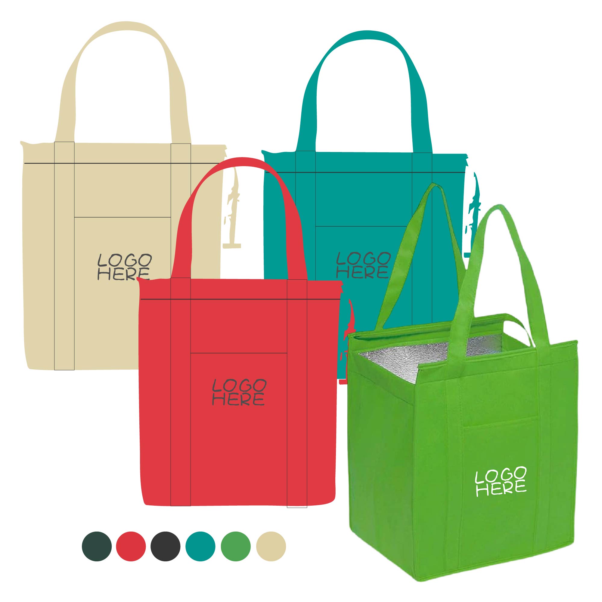 Insulated Non Woven Grocery Tote Bag 2