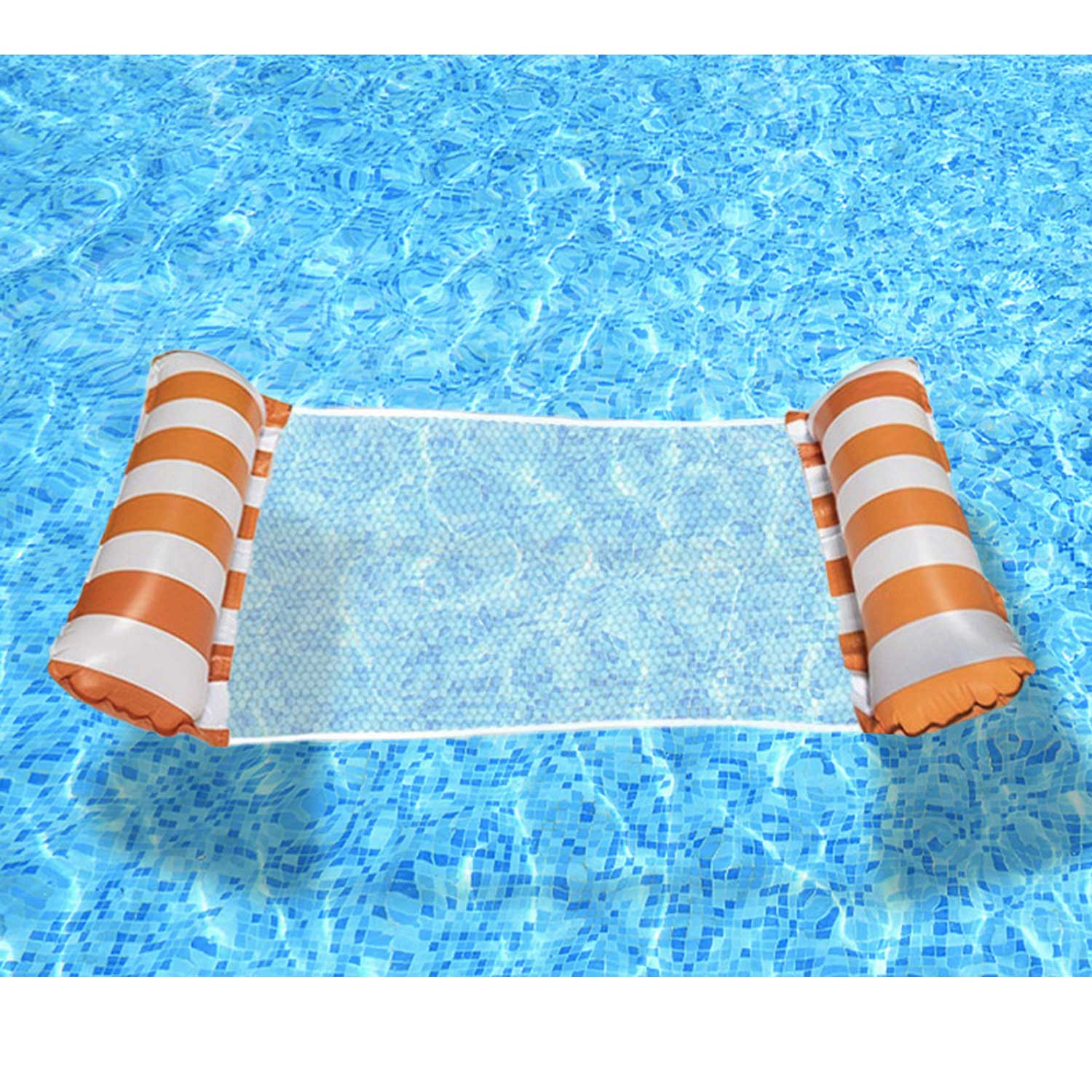 Inflatable Lounge Float – Foldable Backrest 13