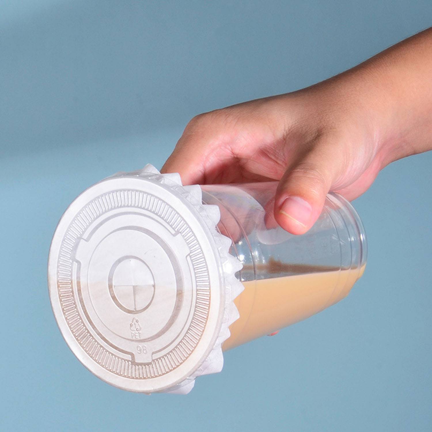 16 oz Clear Plastic Disposable Heat Resistant Coffee Cup 5