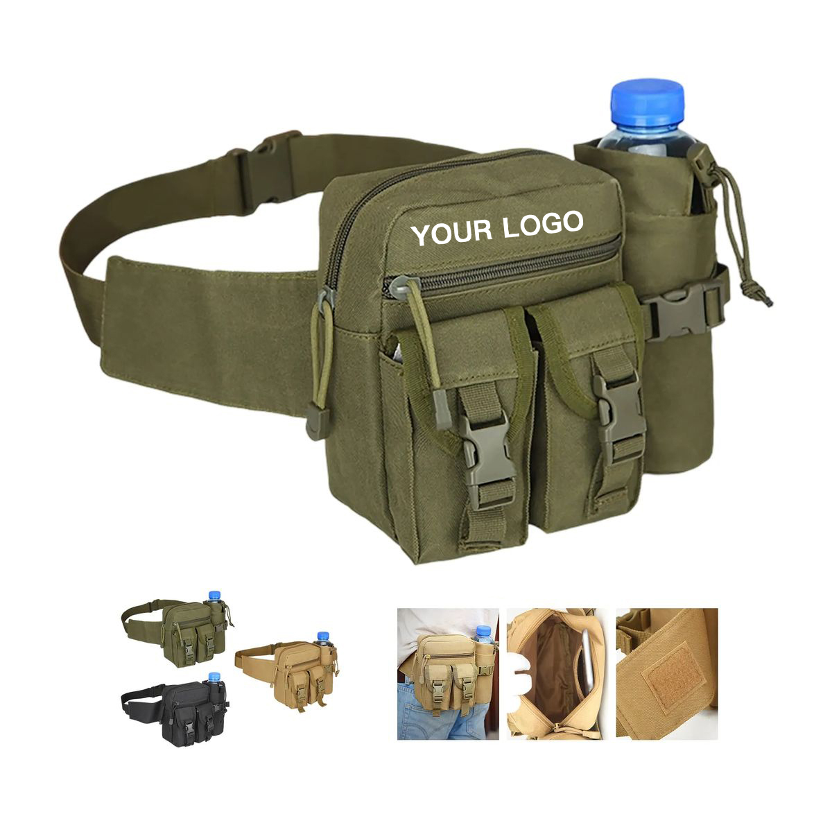 Durable Oxford Waist Bag for Hiking Running or Travel 4