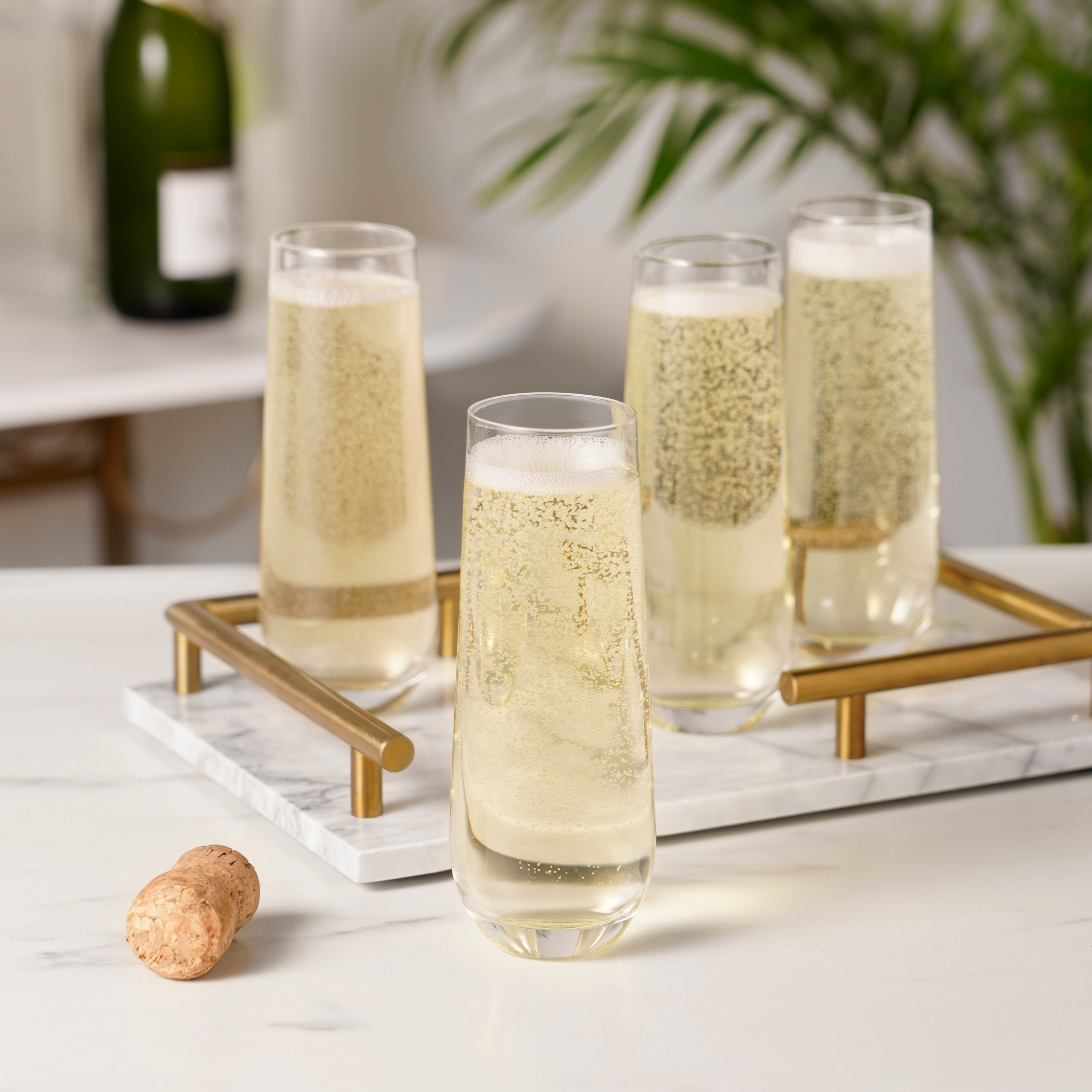 True® Stemless Champagne Flute, set of 4 2