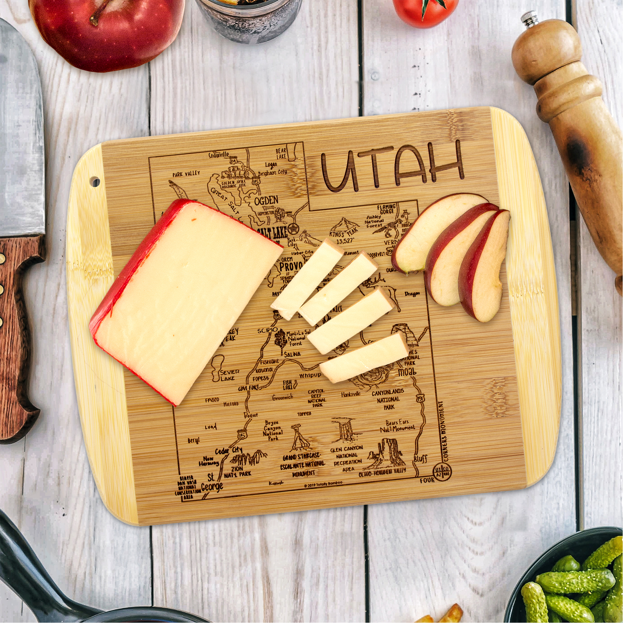 A Slice of Life Utah Serving & Cutting Board 9