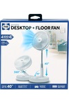 Sealy® Adjustable Desktop/Floor Fan 4