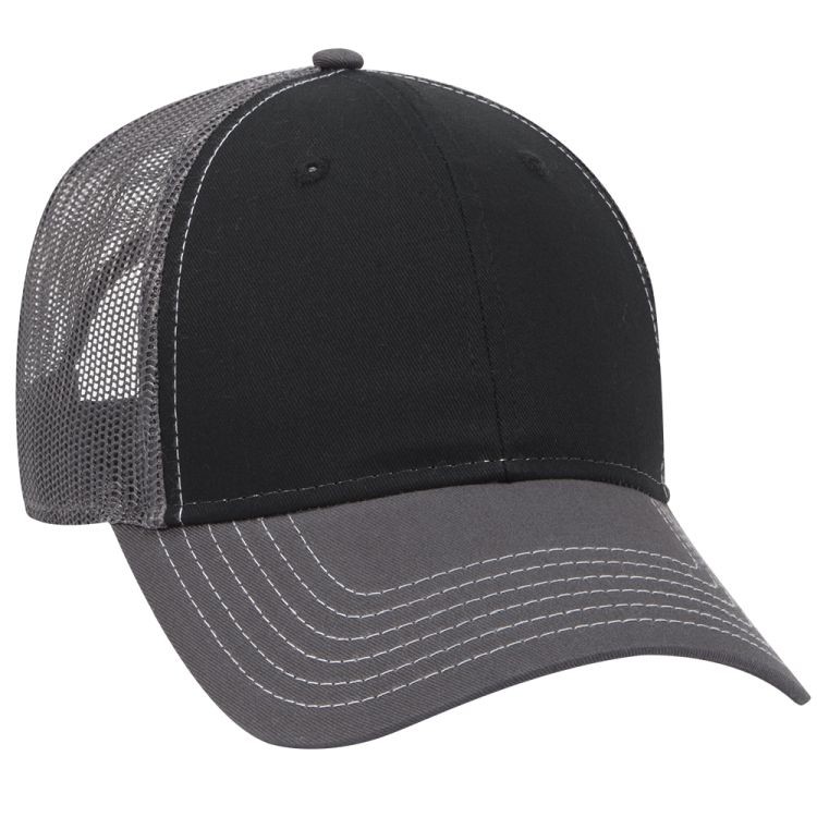 OTTO CAP® 6 Panel Low Profile Mesh Back Trucker Hat 183