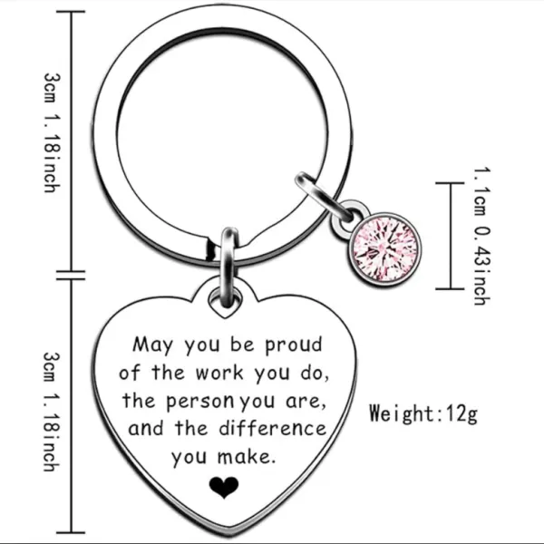 Fashion stainless steel key chain pendant jewelry gift 3