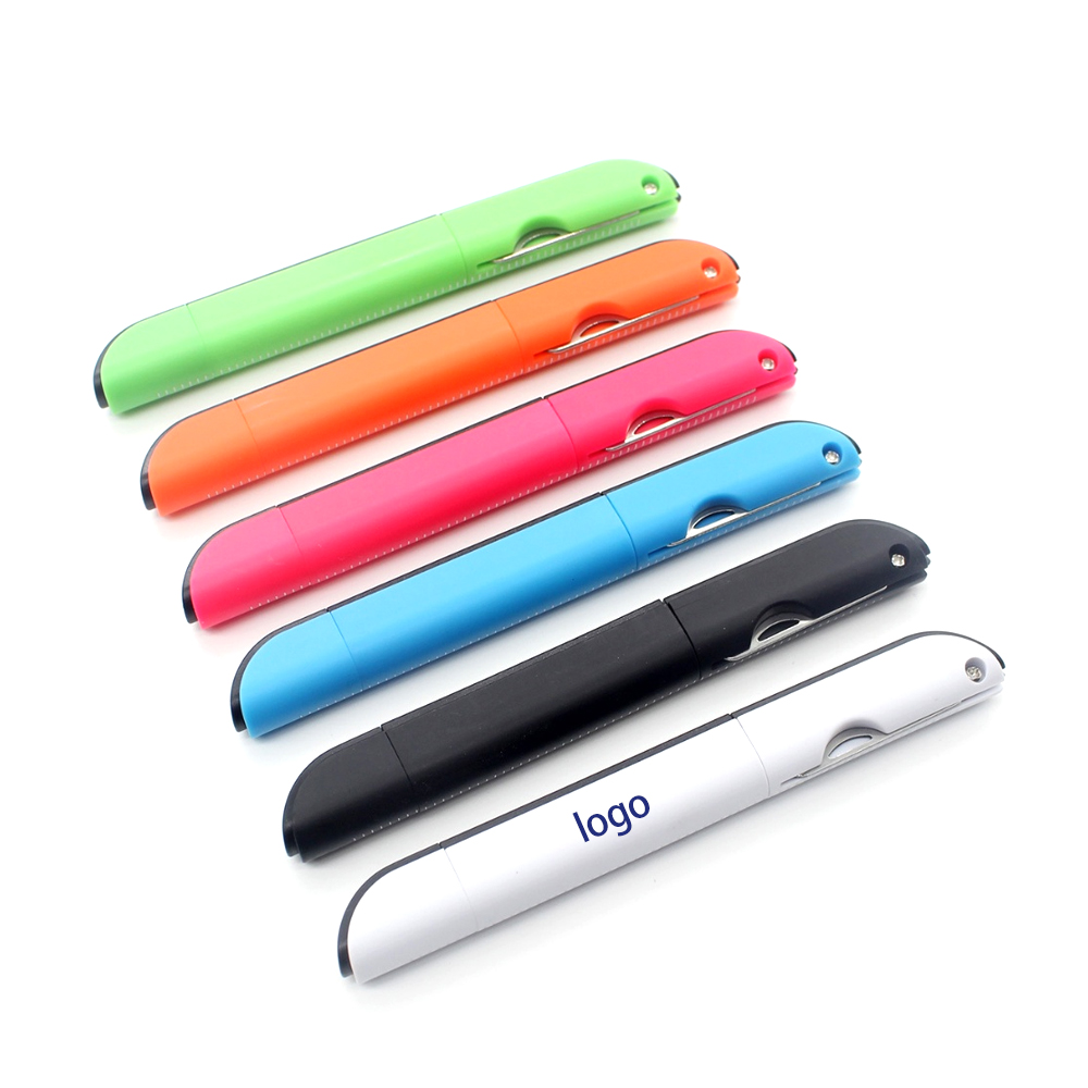 Custom Logo Multi Function Ballpoint Pen with Ruler 3