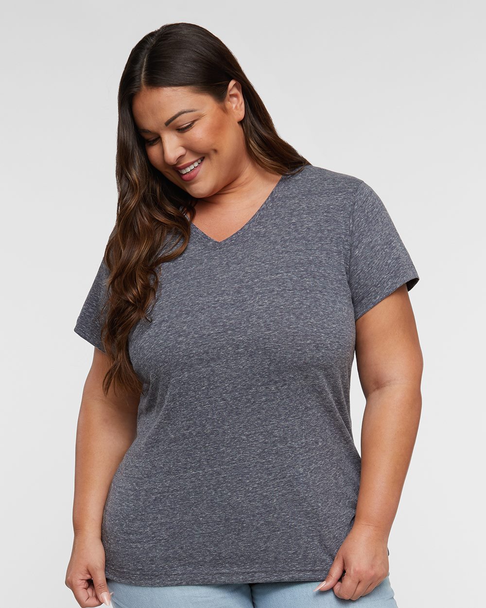 Women's Harborside Mélange V-Neck Tee - 3591 3