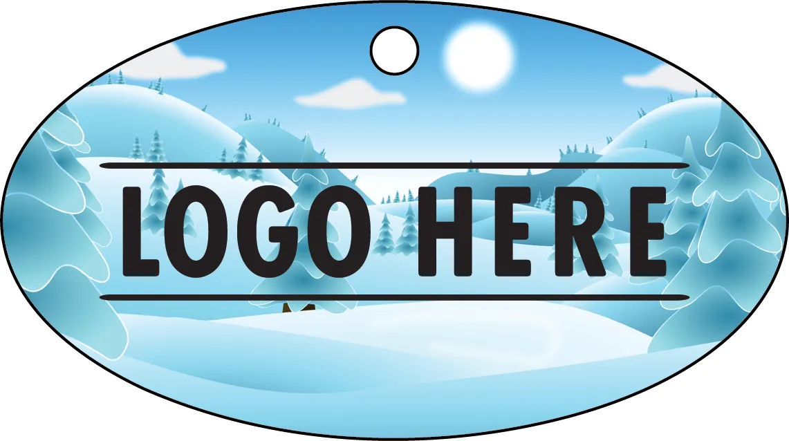 1/4" Recycled Wood Ornaments-Oval Scene