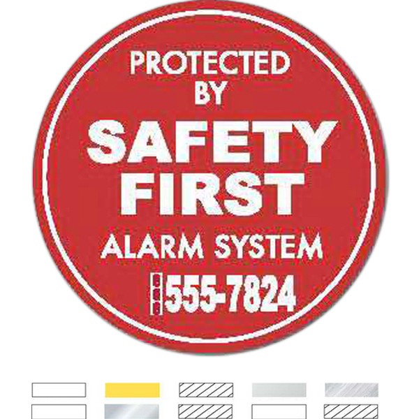 Weatherproof Circle Label 1