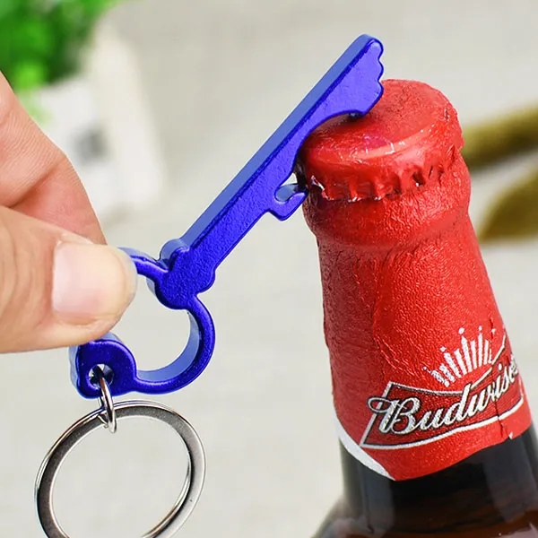 Key Shape Bottle Opener Keychains 4