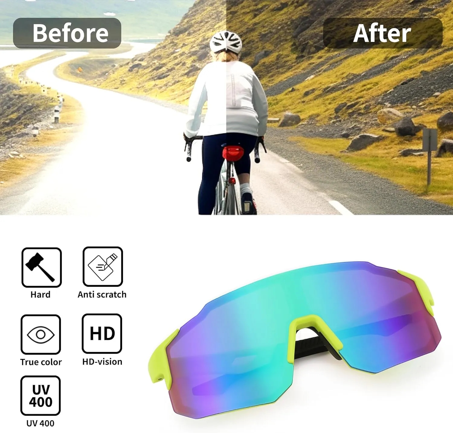 Polarized UV Protection Sports Cycling Sunglasses 2