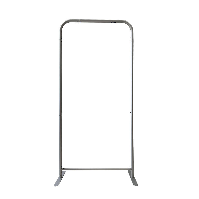 Tradeshow Booth Package Sleek, 3' wide Skinny EuroFit Tension Fabric Banner + PREMIUM 6' Tablecloth 21