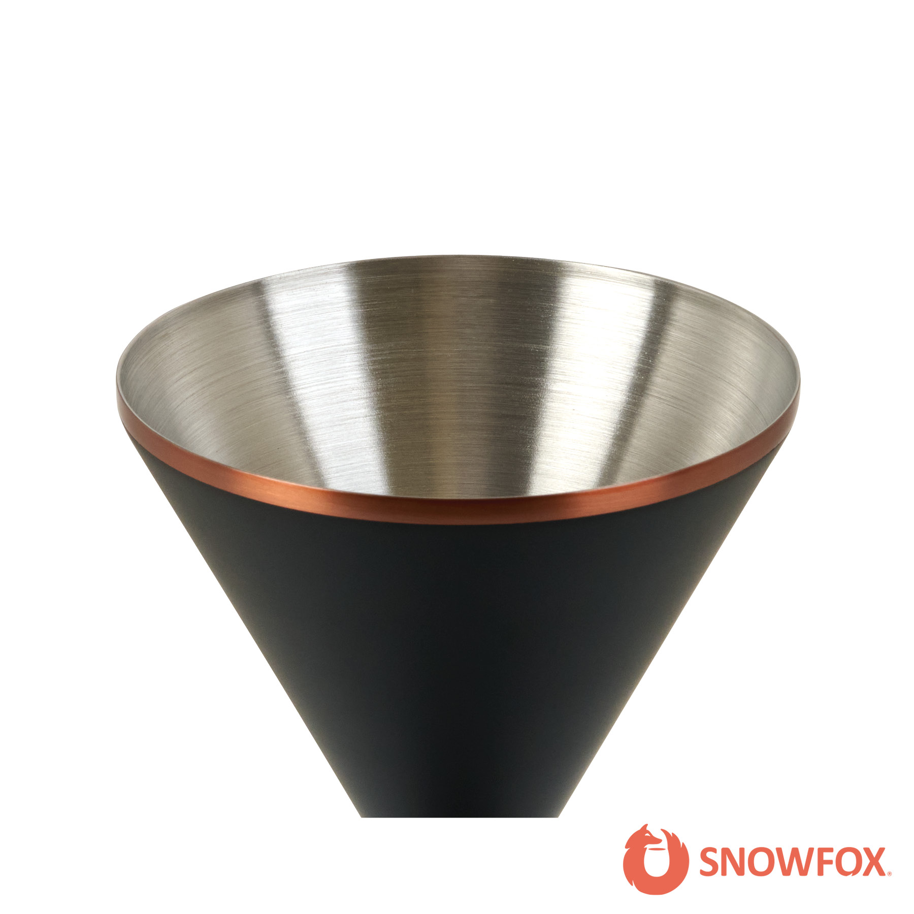 Snowfox® 8 oz. Double Wall Steel Stemmed Martini Glass 28