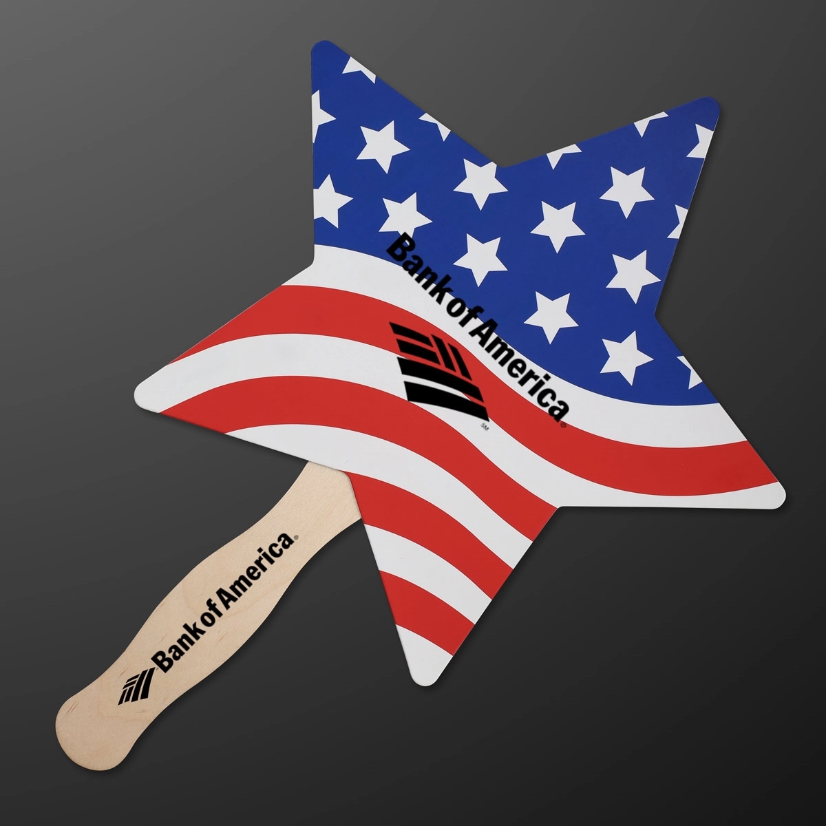 American Flag Star Hand Fan (Non-Light Up) 4