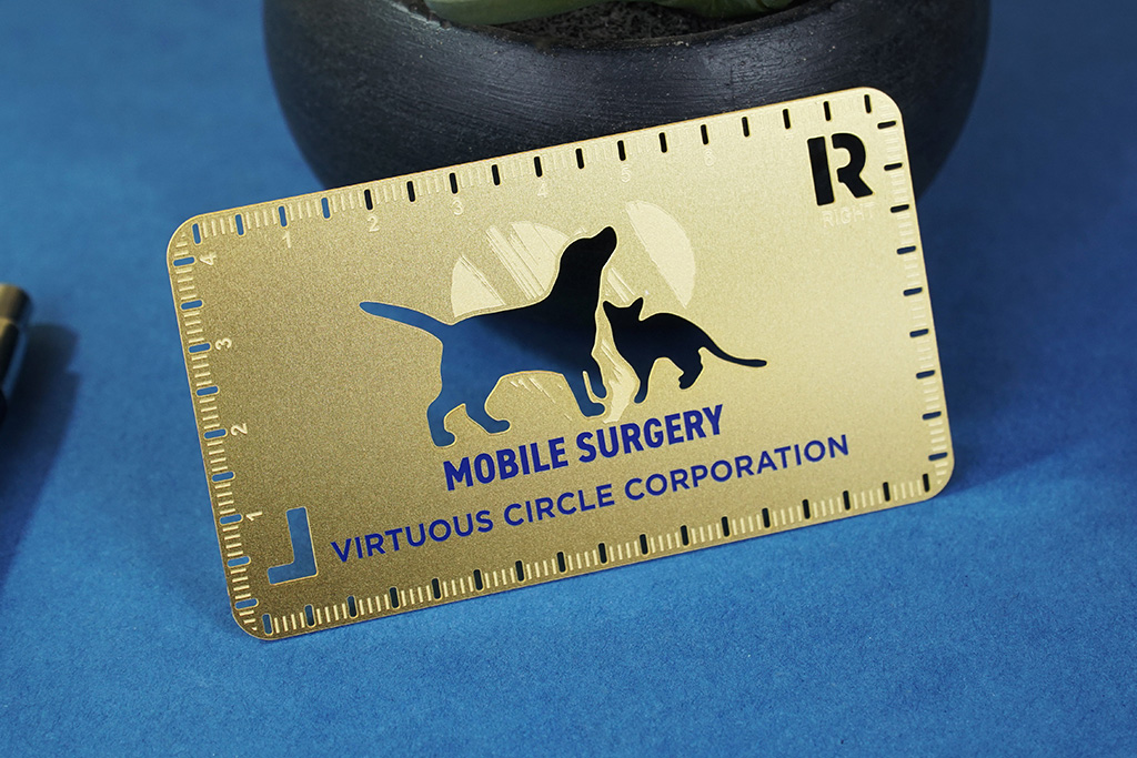 Brass Finish Business Cards 15