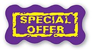 Foil/Embossed Wavy Rectangle Label - Die Cut 1