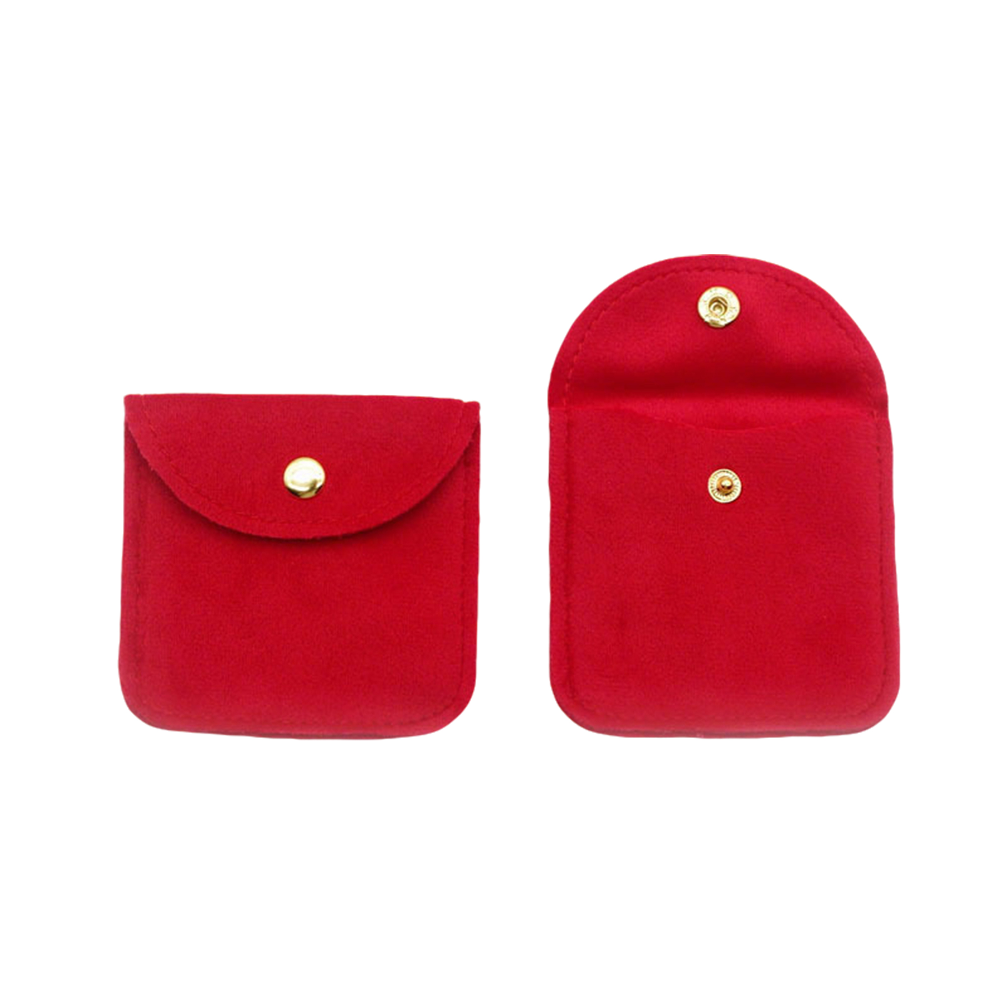Velvet Snap Pouch For Jewelry Or Coins 3.2" x 3.2" 13