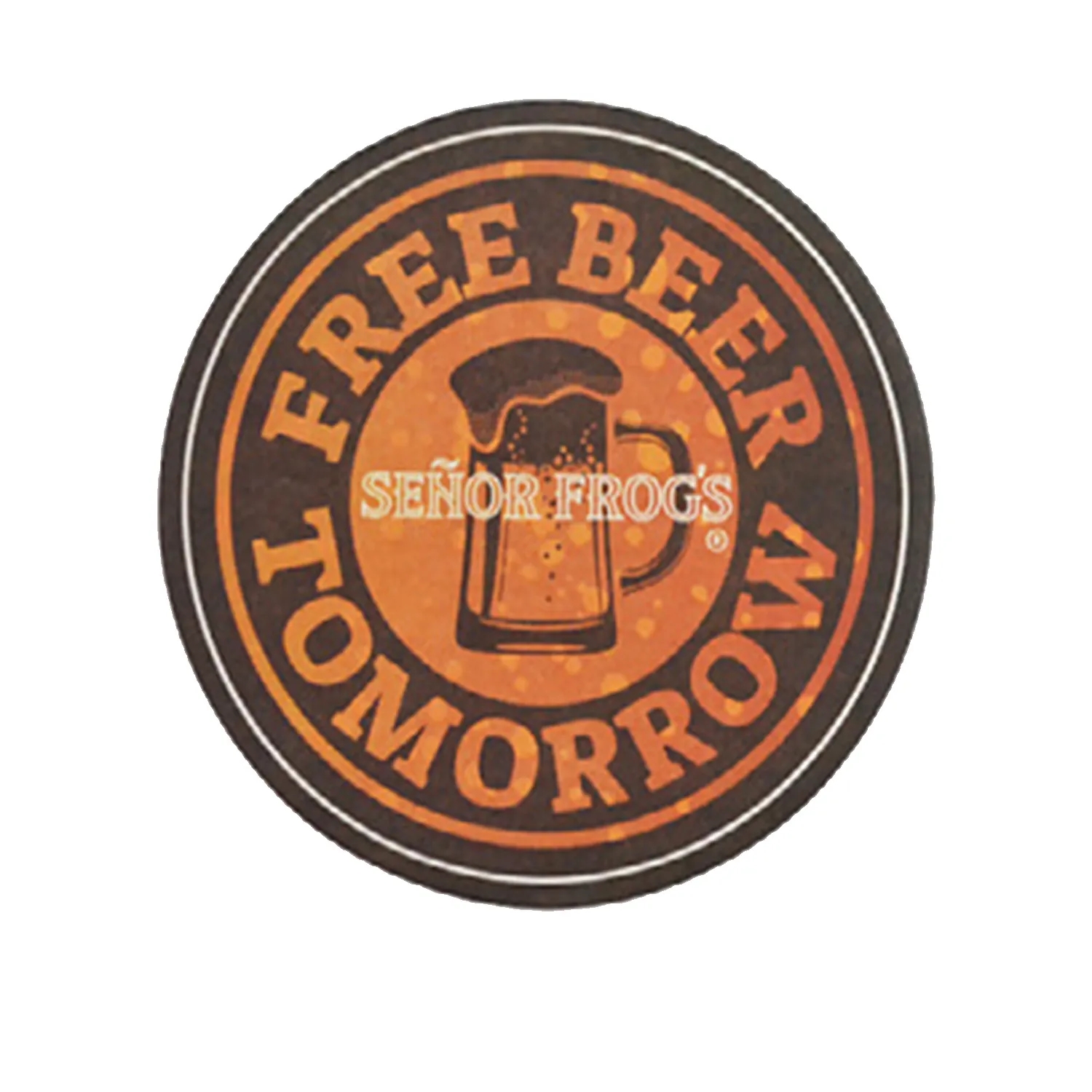 White 3.5" Round - Pulpboard Coasters 3