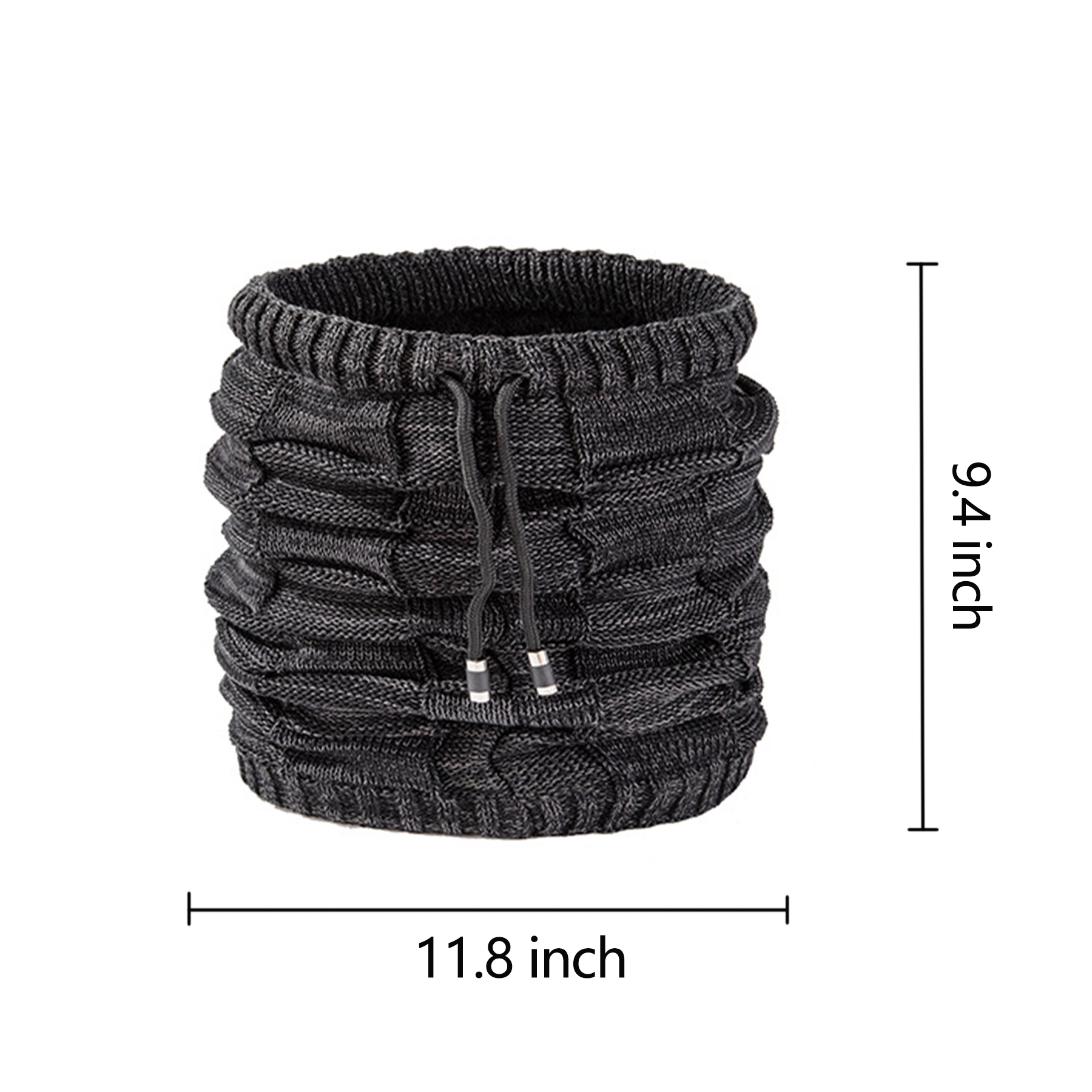 Winter Double use Fleece Neck Warmer Scarf Beanie Hat 1