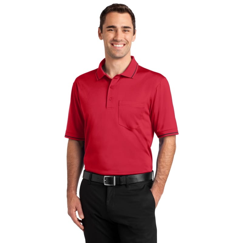 CornerStone Select Snag-Proof Tipped Pocket Polo. 22