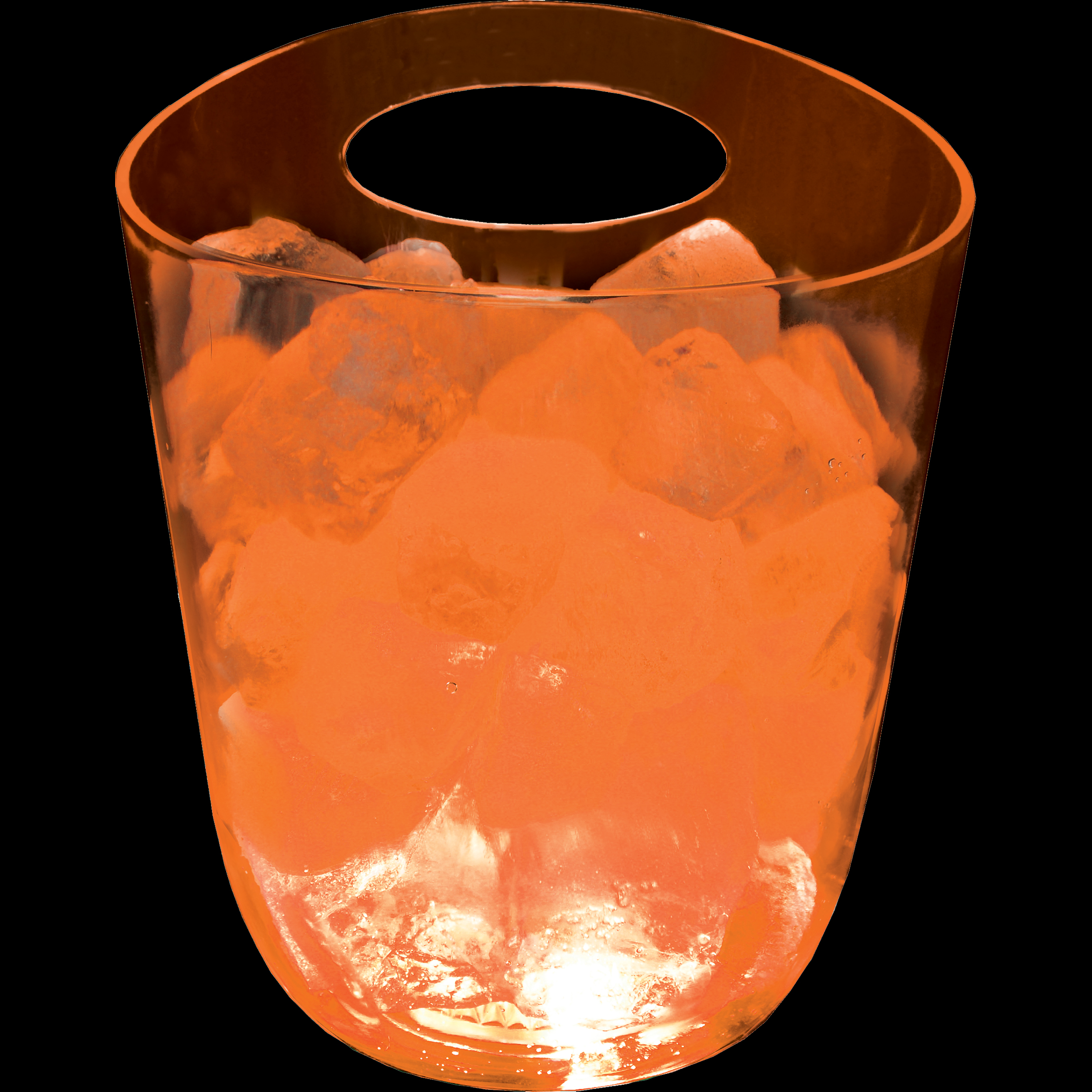 125oz Lites Up Plastic Champagne Ice Bucket with Handle 17