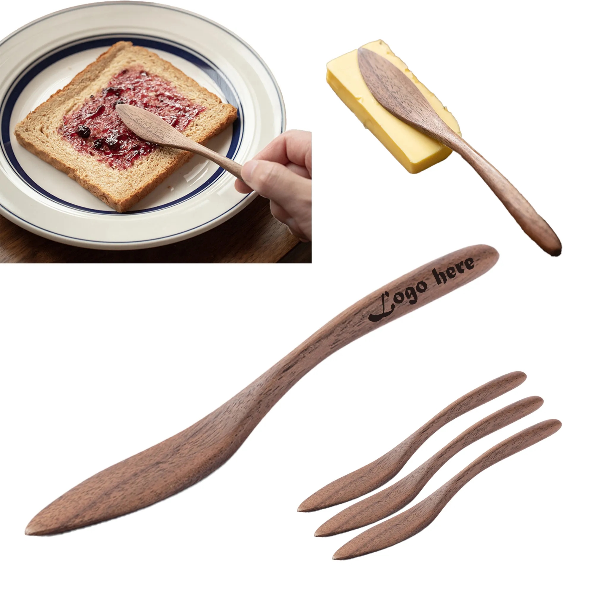 Multi-Purpose Black Walnut Butter Knife 3