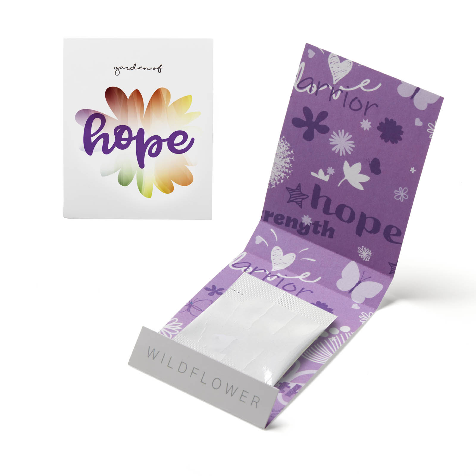 Purple Garden of Hope Matchbook