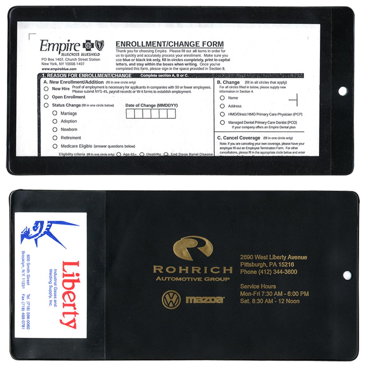 XL Policy Holder w/ Extra Pocket (opens on short side) 3