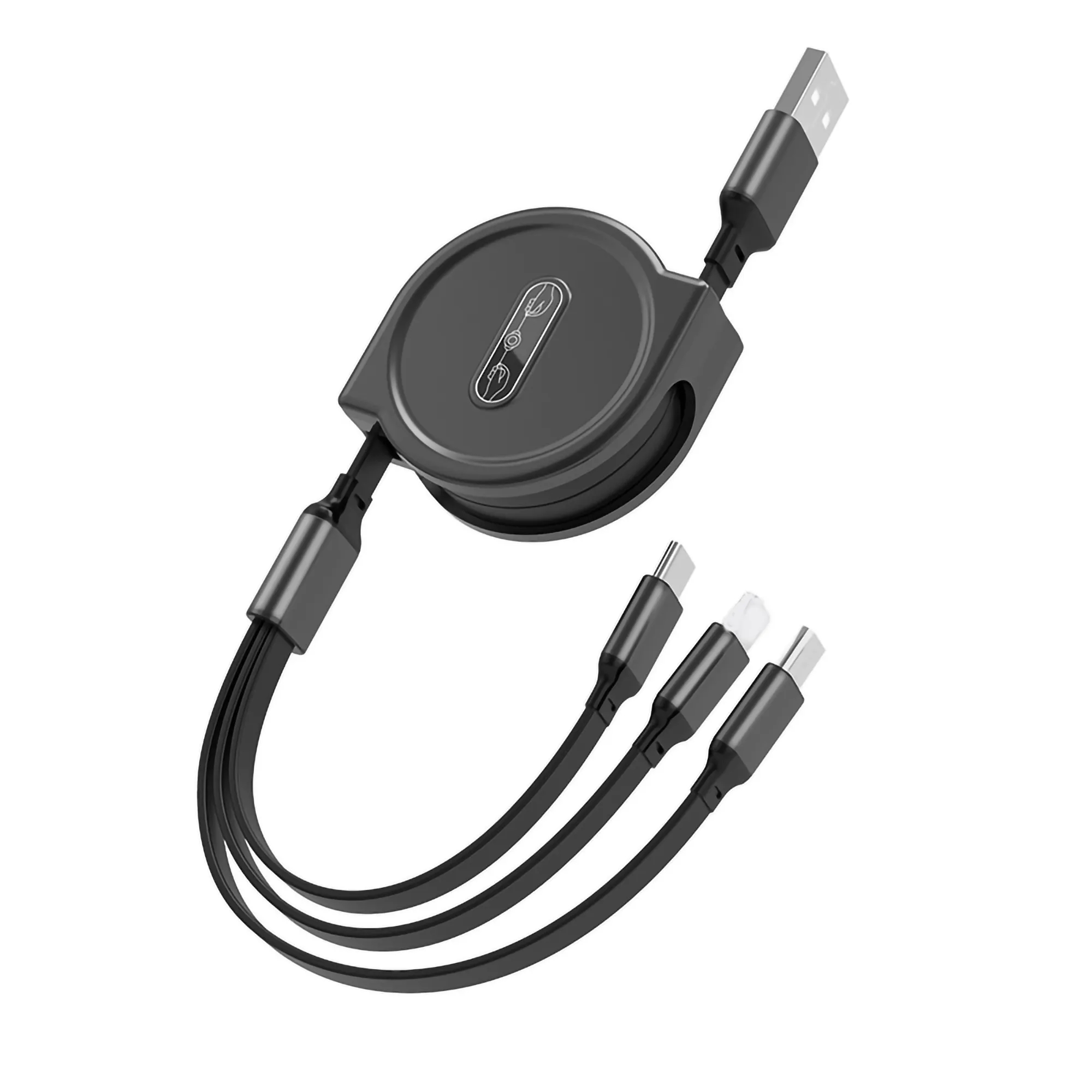 MOQ 50PCS Usb Charging Cable Retractable 3In1 Universal Char 6