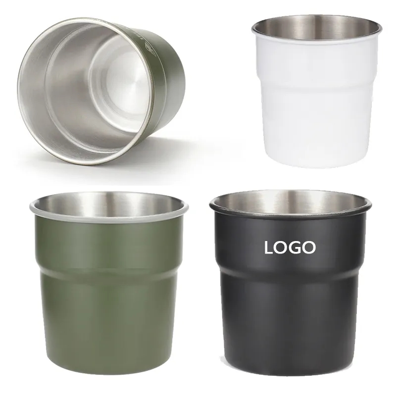 10OZ Stainless Steel Camping Cups 1