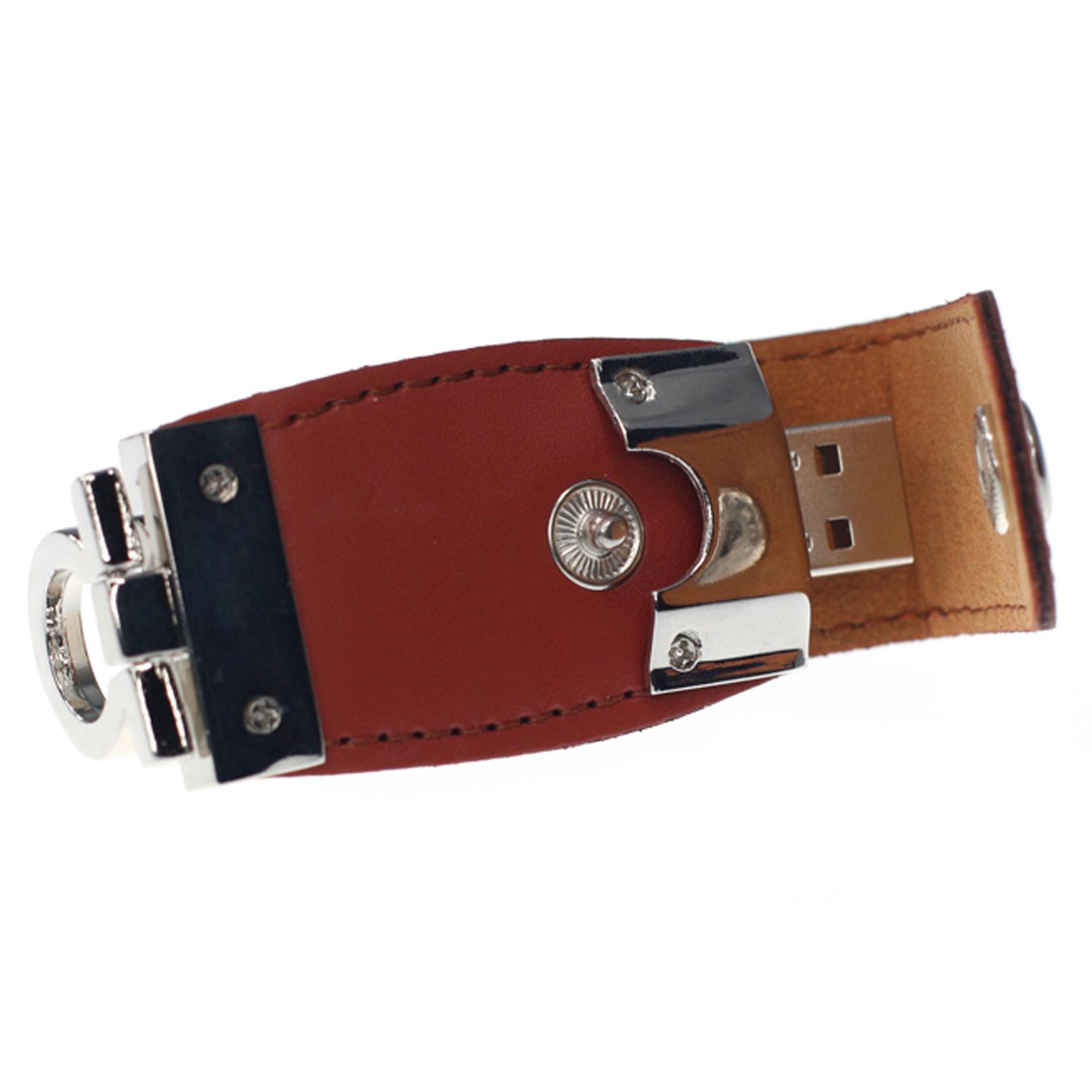 Jersey Leather USB with Keychain 5