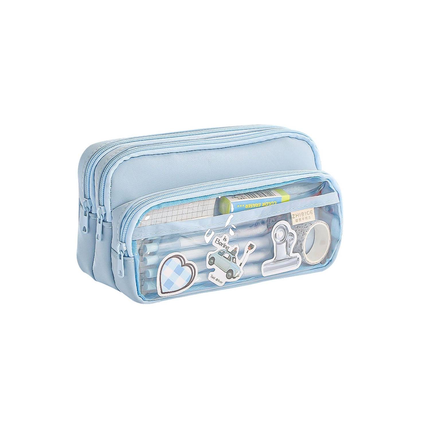 Transparent Simple Large Capacity Pencil Case 5
